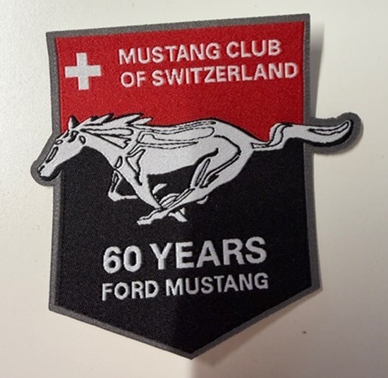 Gewobenes Abzeichen 60 YEARS FORD MUSTANG
